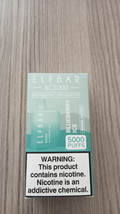 Elf Bar BC5000 - Blueberry Ice - Dijital Sigara